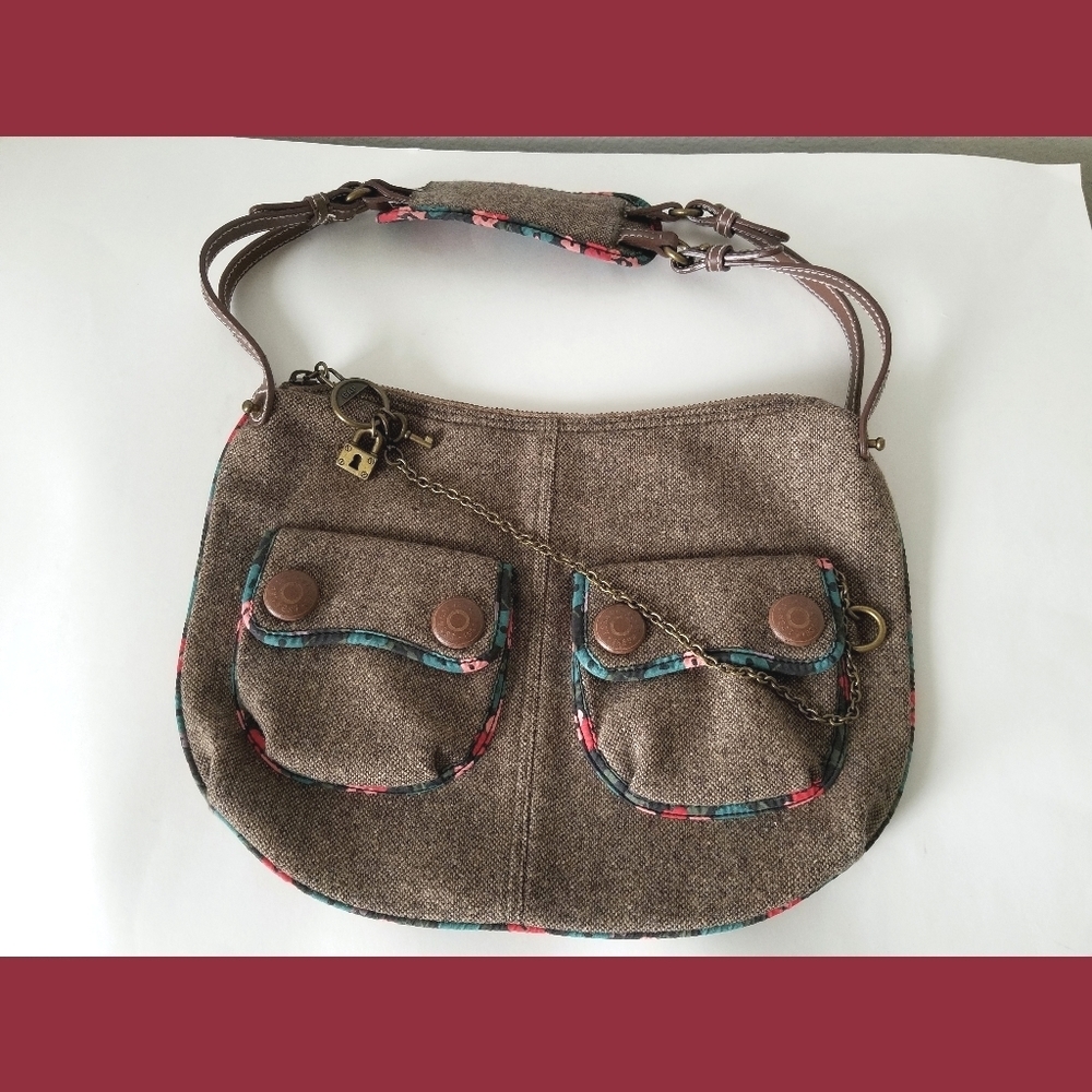 GAP Tweed Messenger Shoulder Bag